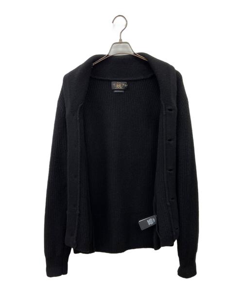 RRL（ダブルアールエル）RRL (ダブルアールエル) RRL　カシミヤ ショールカラーカーディガン ブラック サイズ:Mの古着・服飾アイテム