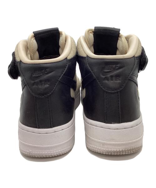 NIKE（ナイキ）NIKE (ナイキ) NIKE　AIR Force 1 '07 MID LTHR PRM　ハイカットスニーカー ベージュ×ブラック サイズ:24㎝の古着・服飾アイテム