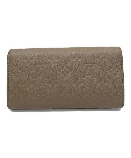 LOUIS VUITTON（ルイ ヴィトン）LOUIS VUITTON (ルイ ヴィトン) 2つ折り長財布 ベージュの古着・服飾アイテム