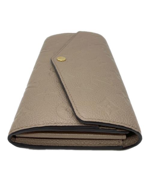 LOUIS VUITTON（ルイ ヴィトン）LOUIS VUITTON (ルイ ヴィトン) 2つ折り長財布 ベージュの古着・服飾アイテム