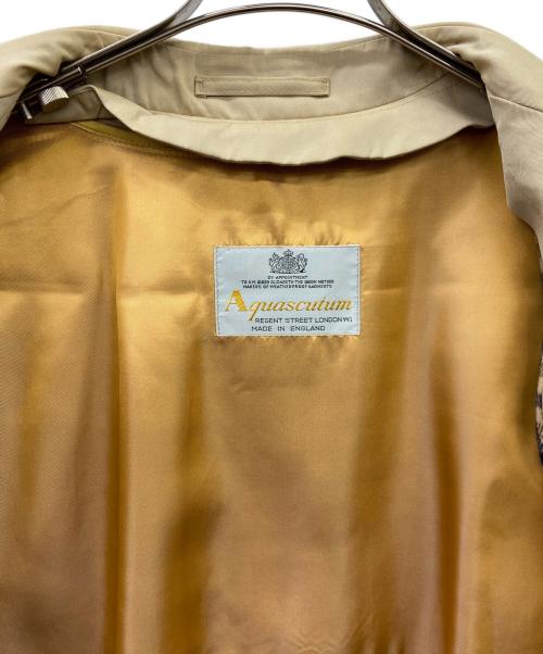 Aquascutum（アクアスキュータム）Aquascutum (アクアスキュータム) ステンカラーコート ベージュ サイズ:不明の古着・服飾アイテム