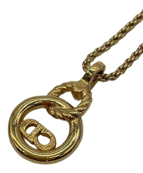Christian Dior（クリスチャン ディオール）Christian Dior (クリスチャン ディオール) Christian Dior　サークルネックレス ゴールドカラーの古着・服飾アイテム