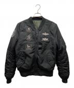 ALPHA×DUFFERアルファ×ダファー）の古着「ALPHA　DUFFER　MA-1ジャケット」｜ブラック