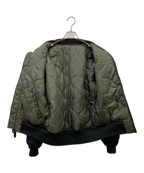 ALPHA（アルファ）ALPHA (アルファ) DUFFER (ダファー) ALPHA　DUFFER　MA-1ジャケット ブラック サイズ:Sの古着・服飾アイテム