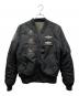 ALPHA（アルファ）の古着「ALPHA　DUFFER　MA-1ジャケット」｜ブラック