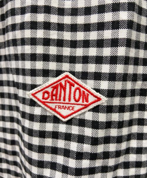 DANTON（ダントン）DANTON (ダントン) 半袖シャツ ブラック×ホワイト サイズ:SIZE42の古着・服飾アイテム