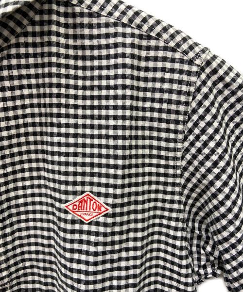 DANTON（ダントン）DANTON (ダントン) 半袖シャツ ブラック×ホワイト サイズ:SIZE42の古着・服飾アイテム