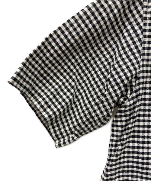 DANTON（ダントン）DANTON (ダントン) 半袖シャツ ブラック×ホワイト サイズ:SIZE42の古着・服飾アイテム