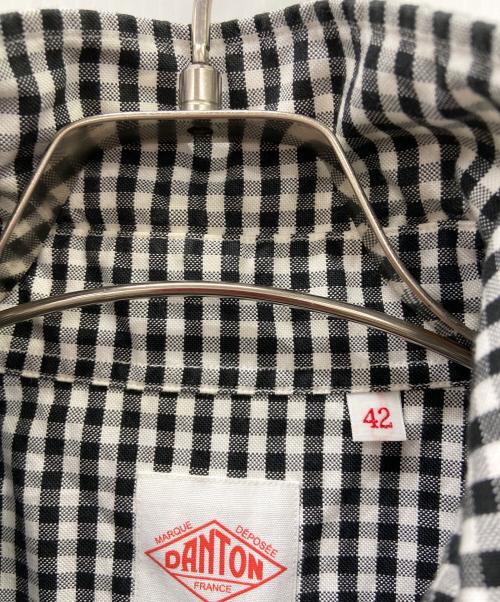 DANTON（ダントン）DANTON (ダントン) 半袖シャツ ブラック×ホワイト サイズ:SIZE42の古着・服飾アイテム