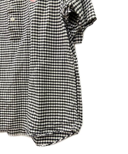 DANTON（ダントン）DANTON (ダントン) 半袖シャツ ブラック×ホワイト サイズ:SIZE42の古着・服飾アイテム