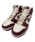 NIKE（ナイキ）の古着「NIKE   DUNK HIGH SAIL/TEAM RED-PALE IVORY   ハイカットスニーカー」｜ホワイト×ボルドー