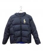 POLO RALPH LAURENポロ・ラルフローレン）の古着「POLO RALPH LAUREN　ダウンジャケット」｜ブラック×ブルー