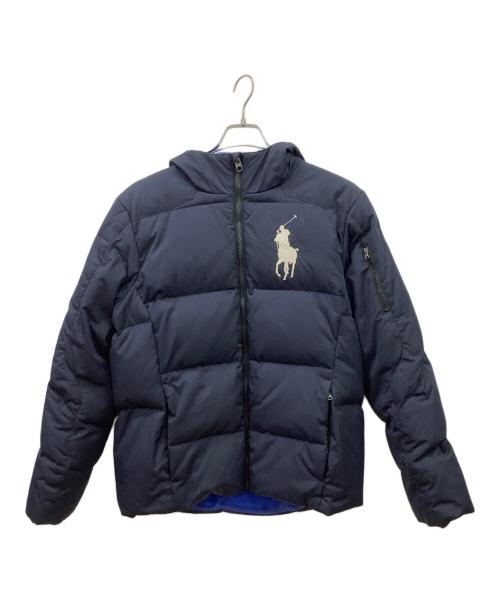 POLO RALPH LAUREN（ポロ・ラルフローレン）POLO RALPH LAUREN (ポロ・ラルフローレン) POLO RALPH LAUREN　ダウンジャケット ブラック×ブルー サイズ:XLの古着・服飾アイテム