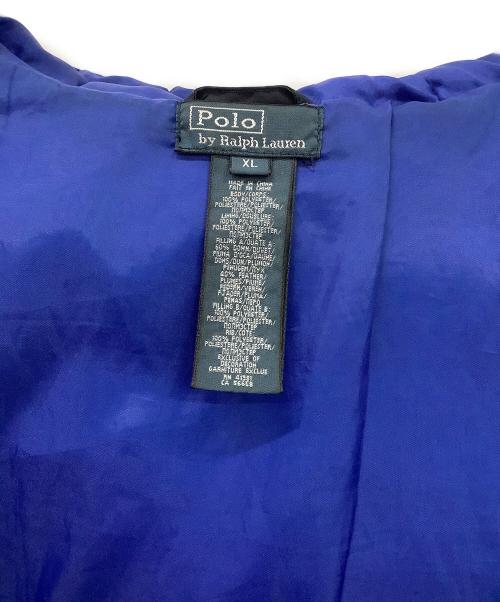 POLO RALPH LAUREN（ポロ・ラルフローレン）POLO RALPH LAUREN (ポロ・ラルフローレン) POLO RALPH LAUREN　ダウンジャケット ブラック×ブルー サイズ:XLの古着・服飾アイテム