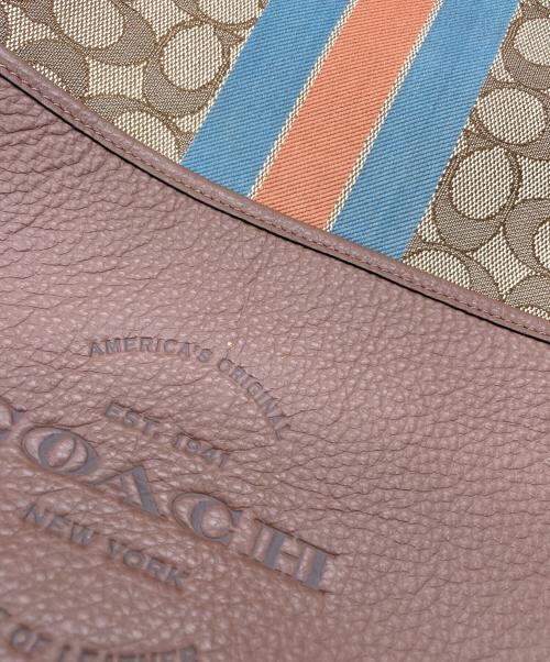 COACH（コーチ）COACH (コーチ) COACH　シグネチャー　リュック ブラウンの古着・服飾アイテム