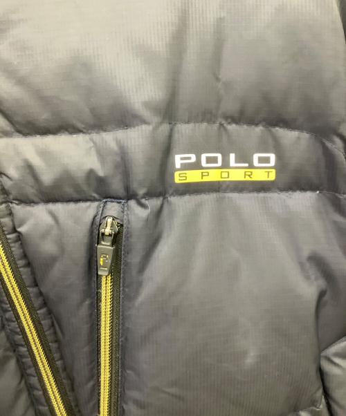POLO SPORT（ポロスポーツ）POLO SPORT (ポロスポーツ) POLO SPORT　ダウンジャケット　90s　 ネイビー×グレー サイズ:Lの古着・服飾アイテム