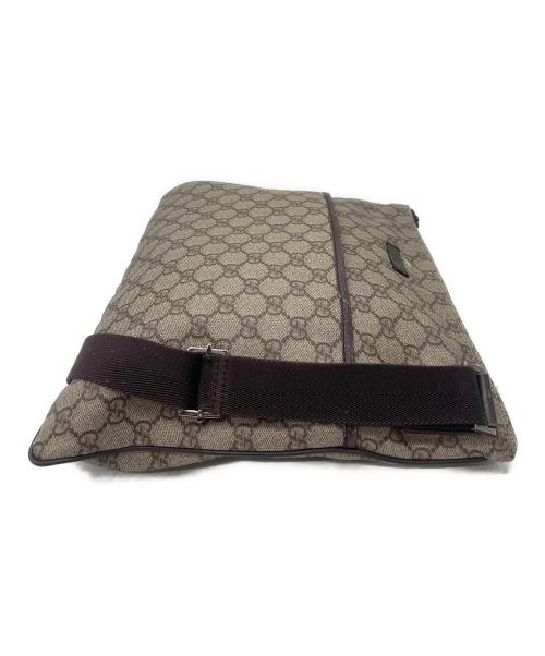 GUCCI（グッチ）GUCCI (グッチ) GUCCI　GGスプリーム　ショルダーバッグ ベージュ×ブラウンの古着・服飾アイテム
