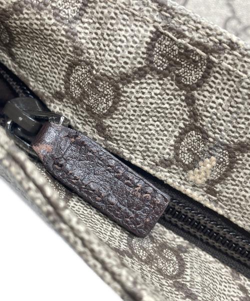 GUCCI（グッチ）GUCCI (グッチ) GUCCI　GGスプリーム　ショルダーバッグ ベージュ×ブラウンの古着・服飾アイテム