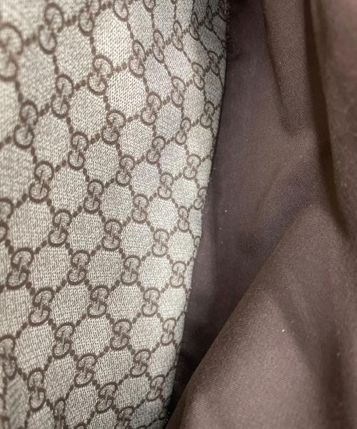 GUCCI（グッチ）GUCCI (グッチ) GUCCI　GGスプリーム　ショルダーバッグ ベージュ×ブラウンの古着・服飾アイテム