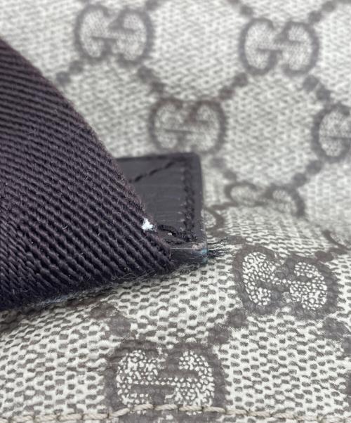 GUCCI（グッチ）GUCCI (グッチ) GUCCI　GGスプリーム　ショルダーバッグ ベージュ×ブラウンの古着・服飾アイテム
