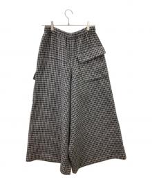 ROBE DE CHAMBRE COMME DES GARCONS（ローブドシャンブル コムデギャルソン）の古着「ROBE DE CHAMBRE COMME DES GARCONS　イージーワイドパンツ」｜グレー×ブラック