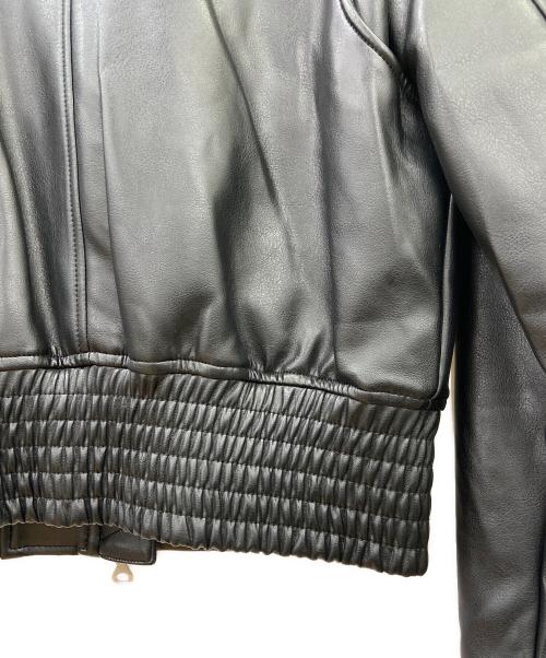 DIESEL（ディーゼル）DIESEL (ディーゼル) レザージャケット ブラック サイズ:Sの古着・服飾アイテム