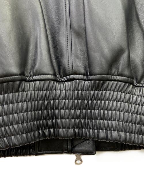 DIESEL（ディーゼル）DIESEL (ディーゼル) レザージャケット ブラック サイズ:Sの古着・服飾アイテム