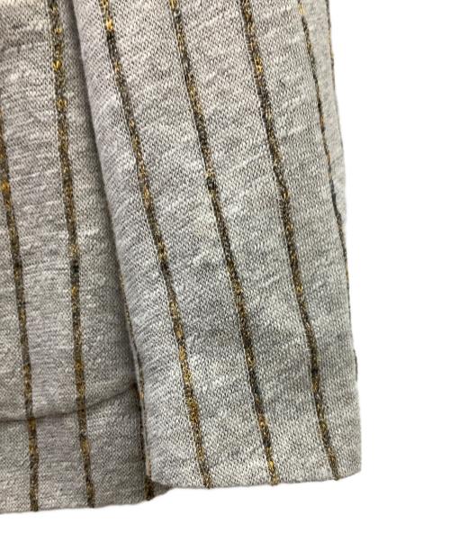 Orazio（オラッツィオ）Orazio (オラッツィオ) orazio　コットンリネン3Bテーラードジャケット グレー×イエロー サイズ:Mの古着・服飾アイテム