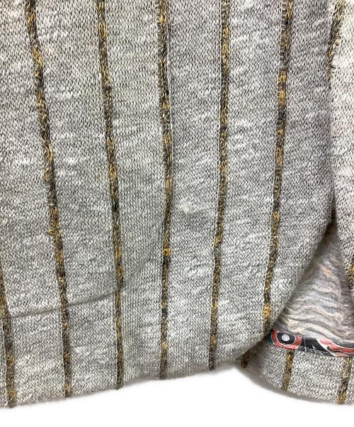 Orazio（オラッツィオ）Orazio (オラッツィオ) orazio　コットンリネン3Bテーラードジャケット グレー×イエロー サイズ:Mの古着・服飾アイテム