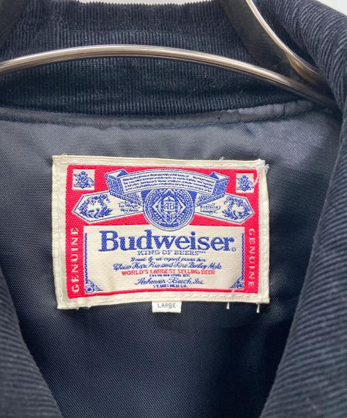 BUDWEISER（バドワイザー）BUDWEISER (バドワイザー) ワークジャケット ブルー×ブラック サイズ:Lの古着・服飾アイテム