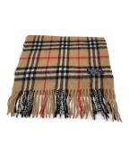 Burberry'sバーバリー）の古着「Burberry's　ノバチェック　カシミヤマフラー」｜ブラウン×ブラック