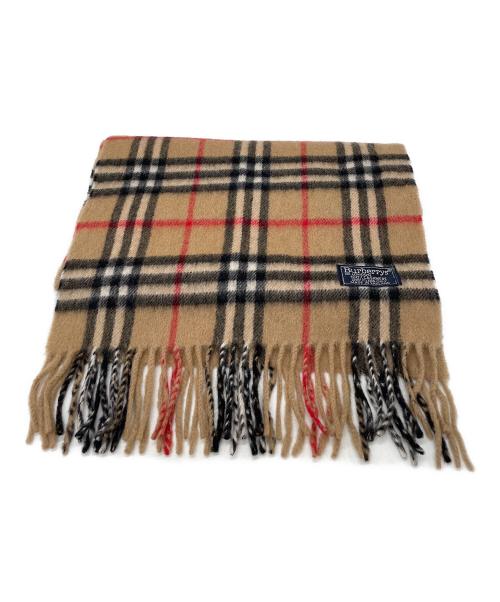 Burberry's（バーバリー）Burberry's (バーバリーズ) Burberry's　ノバチェック　カシミヤマフラー ブラウン×ブラックの古着・服飾アイテム