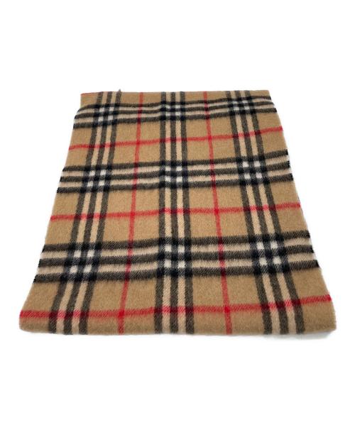 Burberry's（バーバリー）Burberry's (バーバリーズ) Burberry's　ノバチェック　カシミヤマフラー ブラウン×ブラックの古着・服飾アイテム