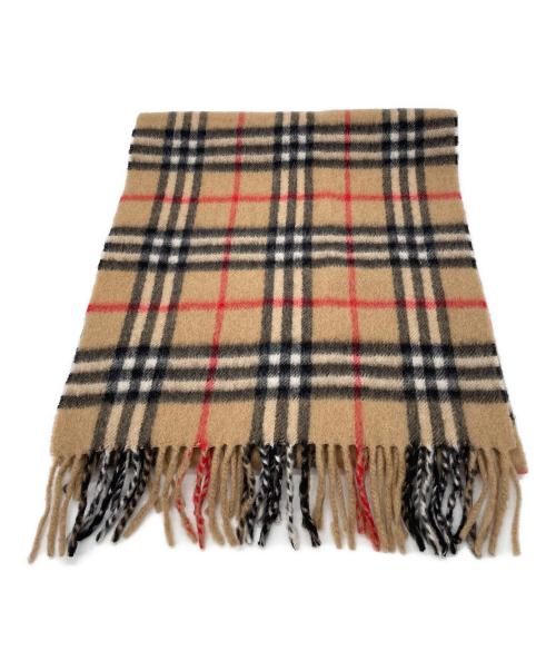 Burberry's（バーバリー）Burberry's (バーバリーズ) Burberry's　ノバチェック　カシミヤマフラー ブラウン×ブラックの古着・服飾アイテム