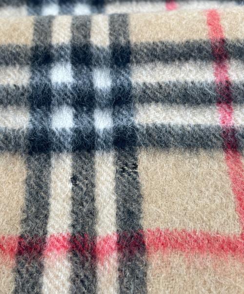 Burberry's（バーバリー）Burberry's (バーバリーズ) Burberry's　ノバチェック　カシミヤマフラー ブラウン×ブラックの古着・服飾アイテム