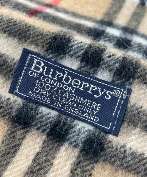 Burberry's（バーバリー）Burberry's (バーバリーズ) Burberry's　ノバチェック　カシミヤマフラー ブラウン×ブラックの古着・服飾アイテム