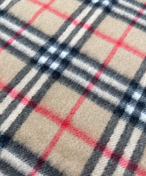 Burberry's（バーバリー）Burberry's (バーバリーズ) Burberry's　ノバチェック　カシミヤマフラー ブラウン×ブラックの古着・服飾アイテム