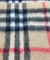 中古・古着 Burberry's (バーバリーズ) Burberry's　ノバチェック　カシミヤマフラー ブラウン×ブラック：7000円