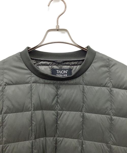 TAION（タイオン）TAION (タイオン) クルーネックダウンプルオーバー グレー サイズ:Mの古着・服飾アイテム