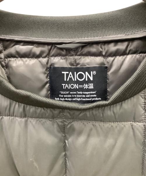 TAION（タイオン）TAION (タイオン) クルーネックダウンプルオーバー グレー サイズ:Mの古着・服飾アイテム