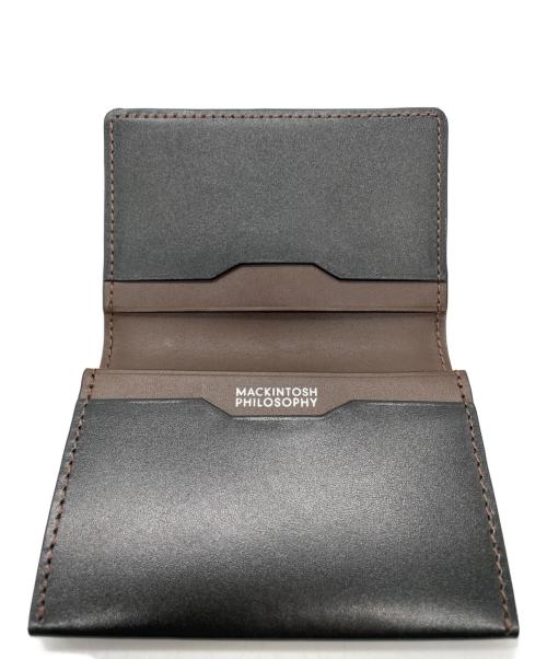 MACKINTOSH PHILOSOPHY（マッキントッシュ フィロソフィー）MACKINTOSH PHILOSOPHY (マッキントッシュ フィロソフィー) MACKINTOSH PHILOSOPHY　カードケース ブラック×ブラウンの古着・服飾アイテム