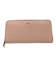 FURLA（フルラ）の古着「FURLA   BABYLON XL ZIP AROUND SLIM」｜ピンク
