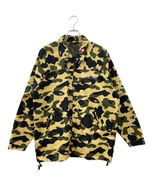 BAPE BY A BATHING APE（ベイプバイアベイシングエイプ）BAPE BY A BATHING APE (ベイプバイアベイシングエイプ) BAPE BY A BATHING APE　ナイロンジャケット グリーン サイズ:Lの古着・服飾アイテム