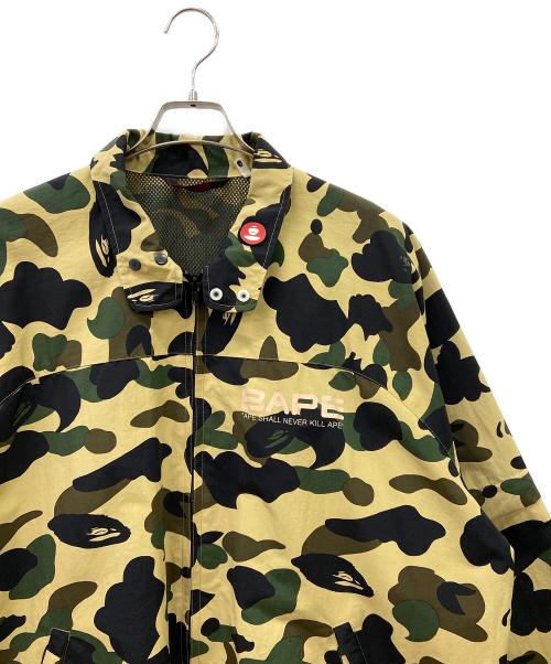 BAPE BY A BATHING APE（ベイプバイアベイシングエイプ）BAPE BY A BATHING APE (ベイプバイアベイシングエイプ) BAPE BY A BATHING APE　ナイロンジャケット グリーン サイズ:Lの古着・服飾アイテム