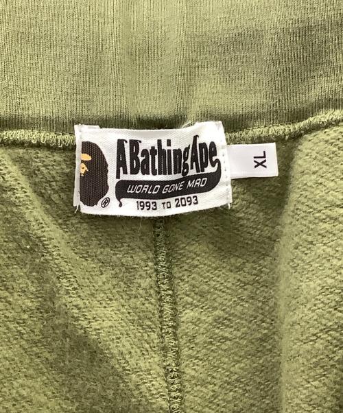A BATHING APE（ア ベイシング エイプ）A BATHING APE (ア ベイシング エイプ) A BATHING APE　スエットパンツ グリーン サイズ:XLの古着・服飾アイテム