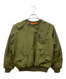 AVIREX（アヴィレックス）の古着「PULLOVER MA-1 FLIGHT JACKET」｜グリーン