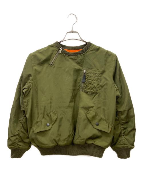AVIREX（アヴィレックス）AVIREX (アヴィレックス) PULLOVER MA-1 FLIGHT JACKET グリーン サイズ:FREEの古着・服飾アイテム