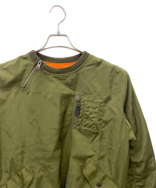AVIREX（アヴィレックス）AVIREX (アヴィレックス) PULLOVER MA-1 FLIGHT JACKET グリーン サイズ:FREEの古着・服飾アイテム