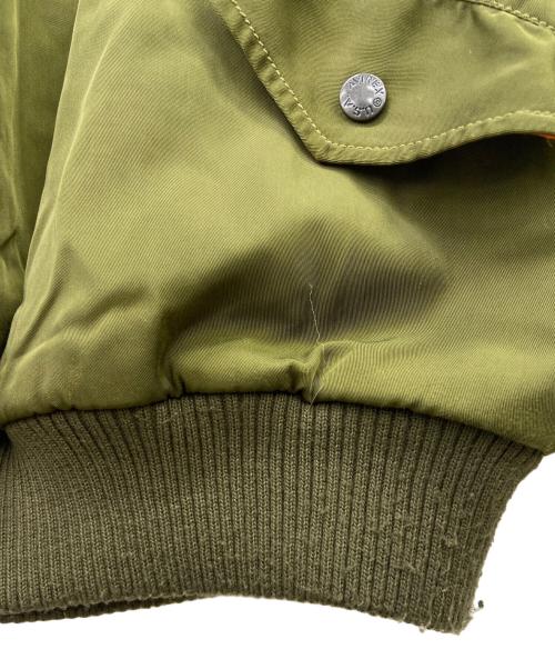 AVIREX（アヴィレックス）AVIREX (アヴィレックス) PULLOVER MA-1 FLIGHT JACKET グリーン サイズ:FREEの古着・服飾アイテム