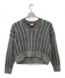 DIESEL（ディーゼル）の古着「DIESEL　M-OXIAニット」｜グレー